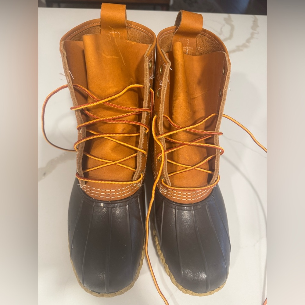L.L. Bean Brown and Black Classic Duck Boots